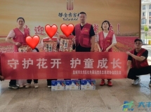 大丰红色驿站开展“守护花开  护童成长”公益活动
